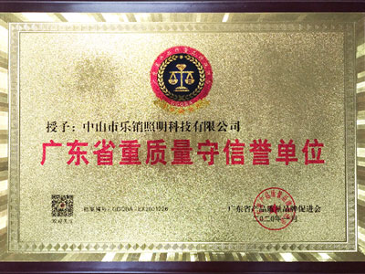 乐销-广东省重质量守信誉单位
